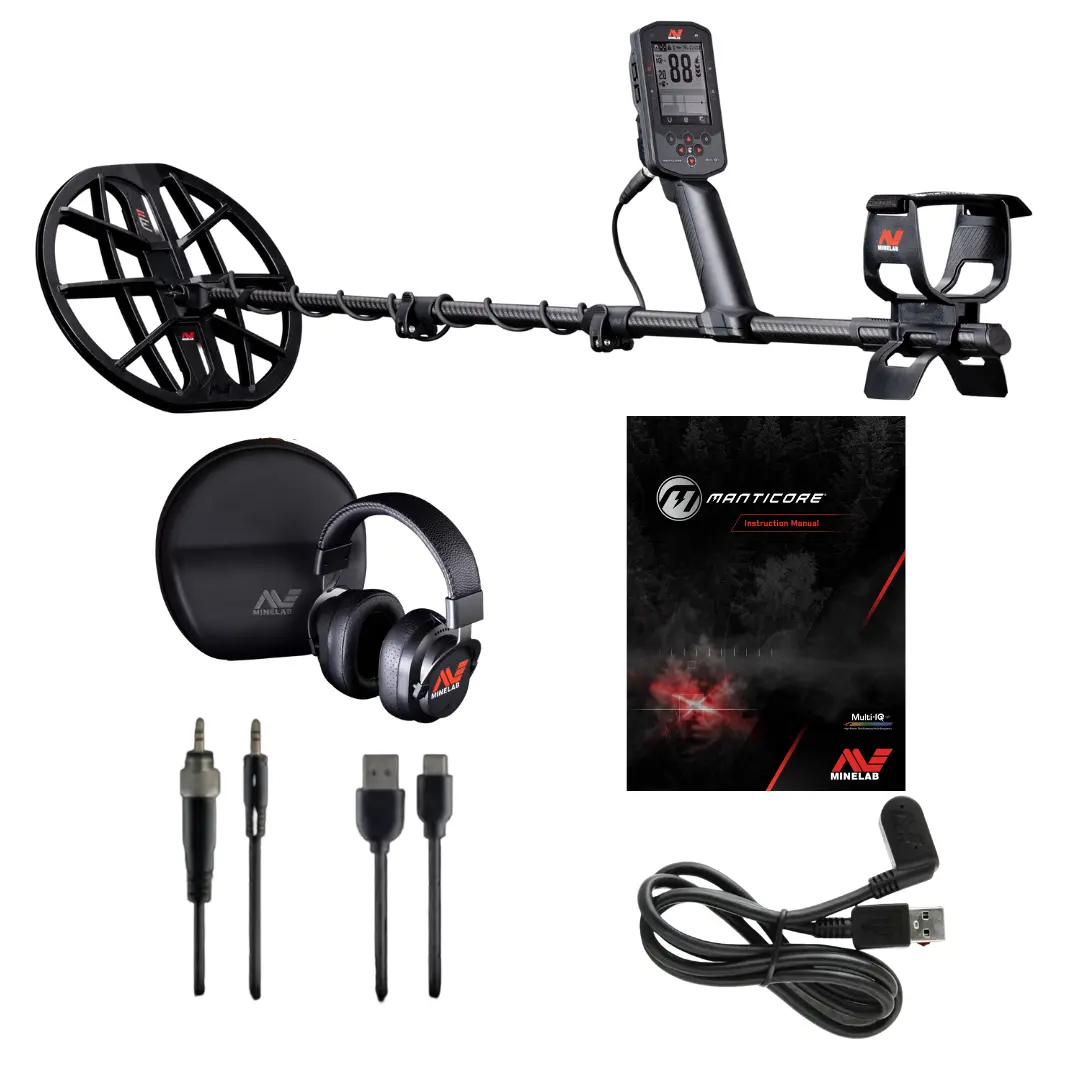 Minelab Manticore Waterproof Metal Detector With 11" DD Search Coil