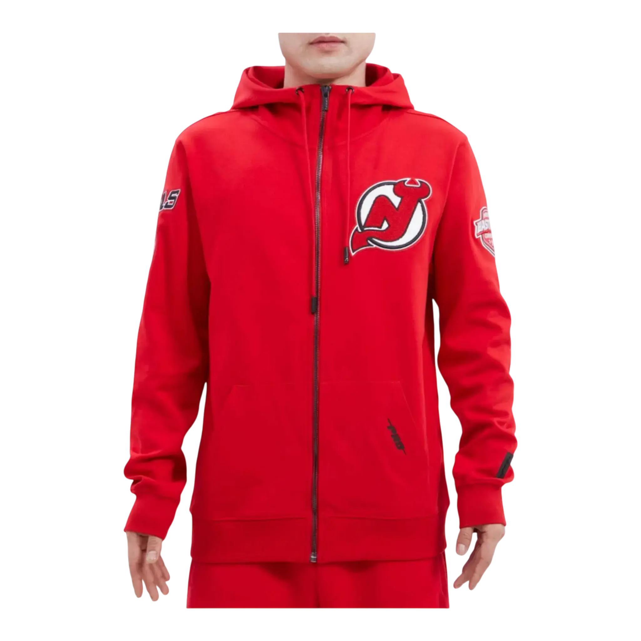 Pro Standard NHL New Jersey Devils Classic Zip-Up Hoodie in Red | Men's