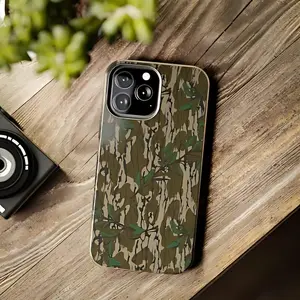 Mossy Oak Green Leaf Camouflage Iphone Tough Phone Case Phone Cases Phone Cover Hard Case Tough 2-piece Phone Case, iPhone Case 11,12,13,14,15,16