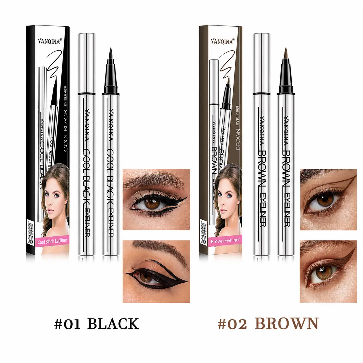 Eye Pen Eyeliner, Waterproof & Smudge-Proof Longwear Formula for Flawless, Precise, or Smokey Eye Looks, Deep Black, 1g, Transfer Proof Makeup, Long Wear Eyeliner, Lasting Satin Finish, Transfer-Resistant, Suitable For Sensitive Eyes