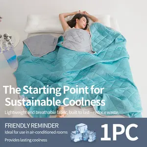 Summer Cool Quilt, Ice Feeling Blanket, Pure Color High-End Multiple Sizes Colors, Easy, All Seasons Use, Lightweight Soft, Machine Washable Quilted