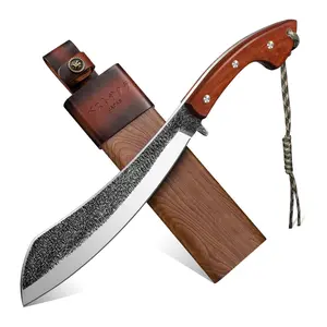 Golden Bird Garden - Heavy Duty Gardening Tool for Tree Cutting, Yard Trimming, Outdoor Gardening Work - Full Tang with Wooden Sheath - Garden Care Gear