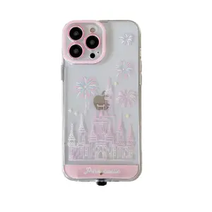 Call Flash Phone Case, Fireworks Castle Luminous Design for iPhone 16 15 14 13 12 Pro Max Plus, Unique Smartphone Protective Case