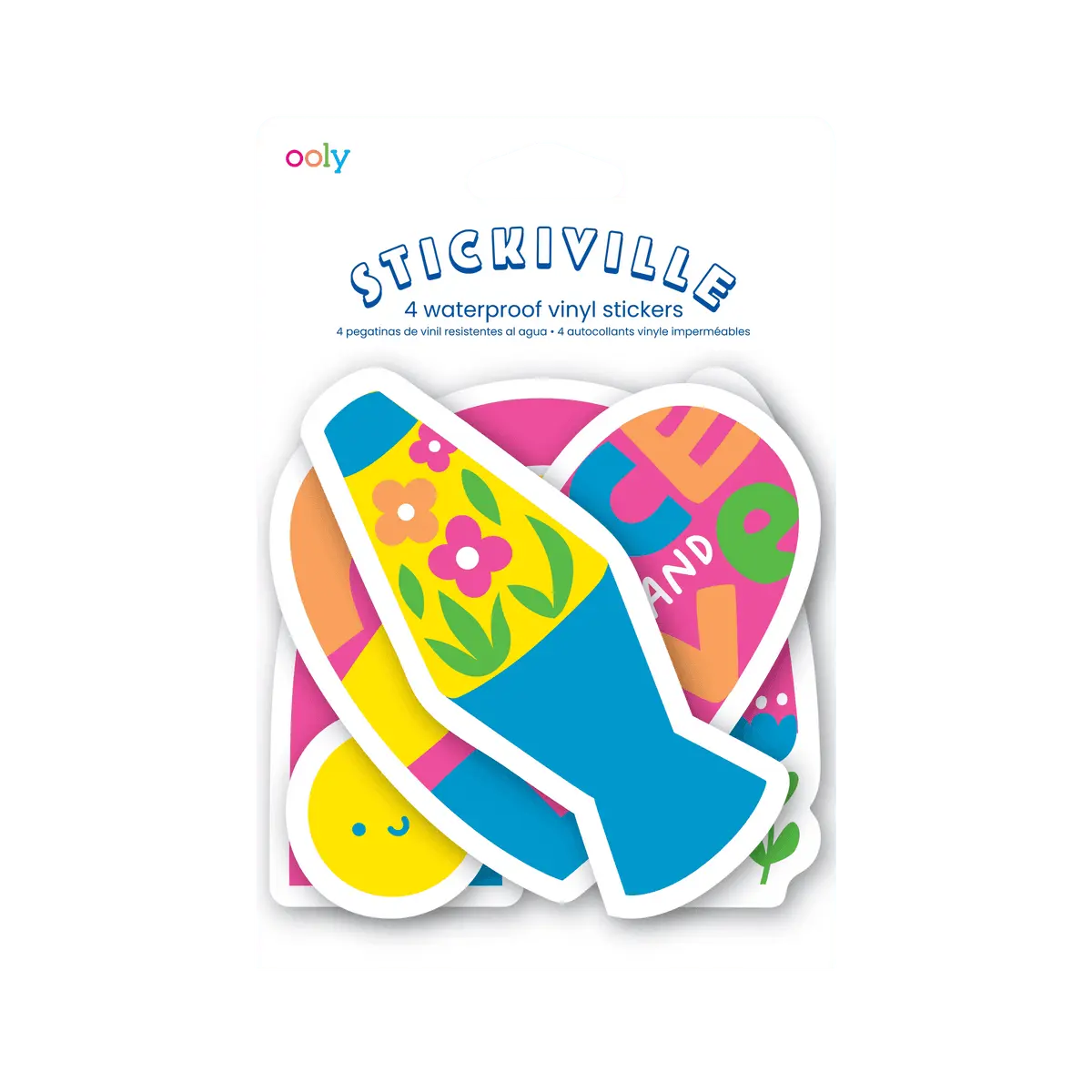 Stickiville Peace and Love Vinyl Stickers