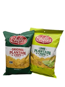 Chifles 2-Pack Variety Plantain Chips - Lime and Original Flavors, Crunchy Snacks