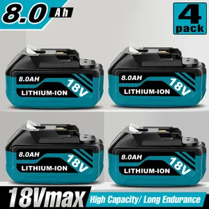 18V 8Ah Lithium-Ion Replacement Battery for Makita BL1860B, BL1850B, BL1840B, BL1830B Cordless Tools, Compatible with Garden & Construction Equipment (18650 Battery Pack)