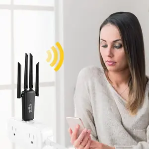 300M Wireless Repeater, 4 Antenna Network Signal Enhancer, USB Interface Wireless Network Card, Portable Easy To Use Wireless Repeater, Wifi Range Extender, Wifi Booster