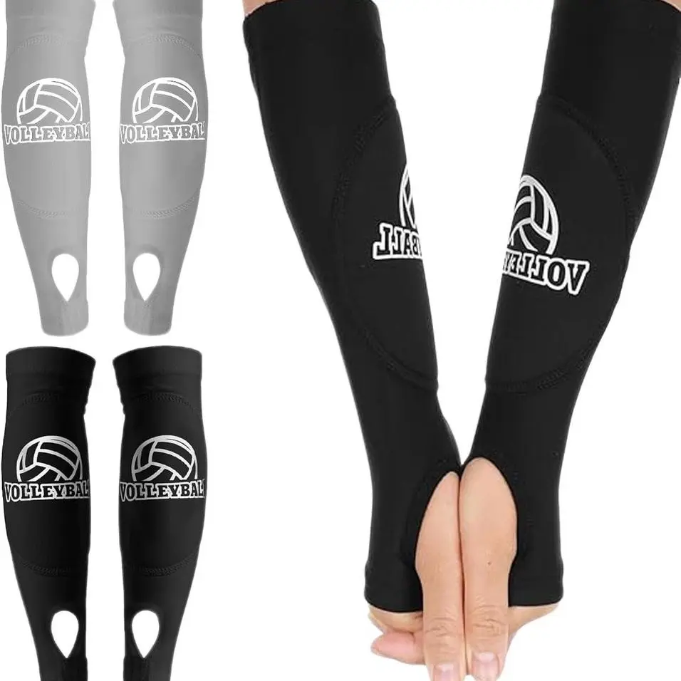 Volleyball Arm Sleeve with Protective Foam Ear Pads and Thumb Holes, Youth and Adult Sizes, Sports Arm Sleeve, Volleyball Forearm Protection Gear, Volleyball Accessories