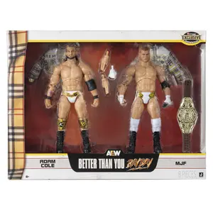 Better Than You Bay Bay (MJF & Adam Cole) - AEW Ringside Exclusive 2-Pack Jazwares AEW Toy Wrestling Action Figures