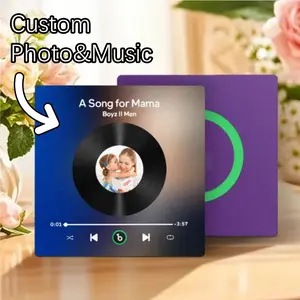 【Customization】Custom Music Fridge Magnet Mother's Day Gifts Colorful without Frame Album Fridge Magnet That Can Be Played Song Special Gift New 4.0 Upgrade