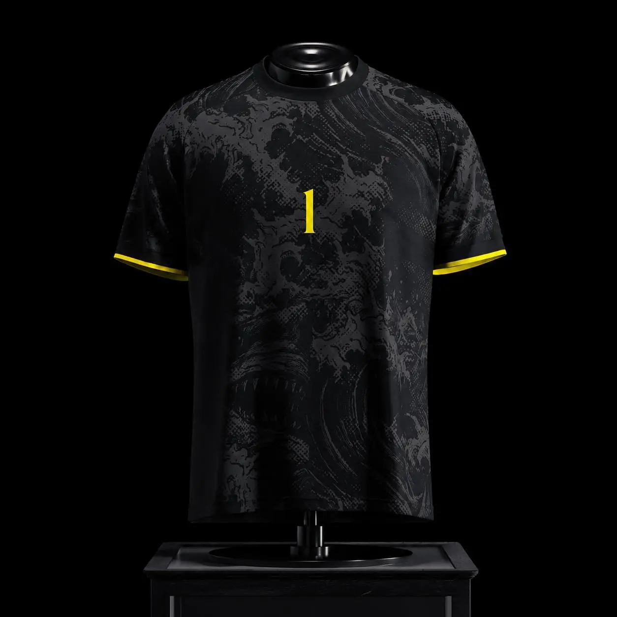 Black Performance Soccer Jersey | Unisex Athletic Sports Shirt | Lightweight Breathable Football Training Tee for Men & Women