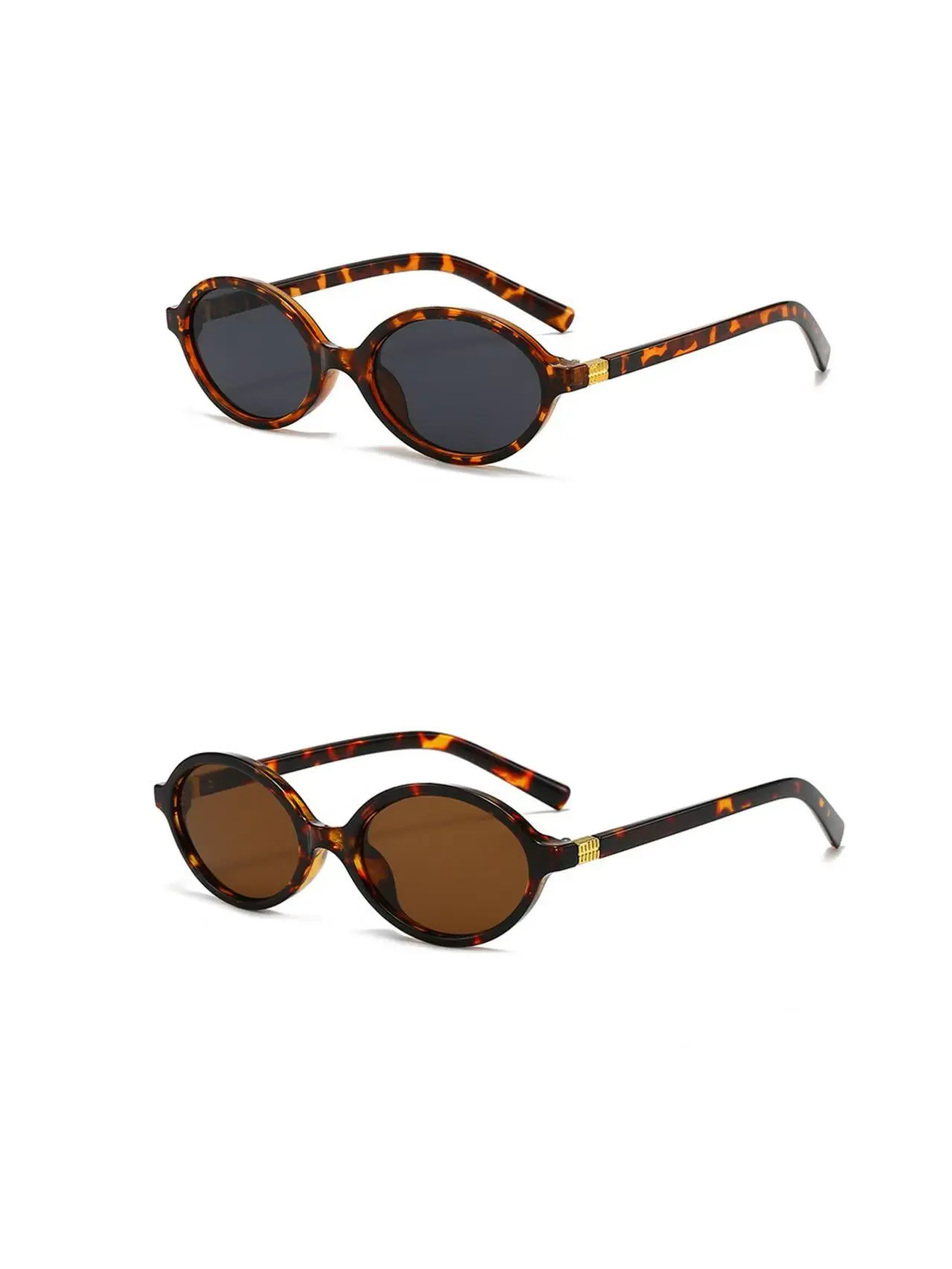 JOSCHOO 2 Pack Women's Sunglasses, Retro Oval Look, 80s/1980s Modern Aesthetic Cat-Eye Design, UV400 Protection Fashion Eyewear Accessories, Sunglasses For Women, 1980S Modern Women's Sunglasses