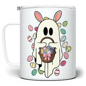 LOFTIPOP Easter Ghost Mug, Cute Easter Egg Cup, Designed and Printed in the USA by Loftipop