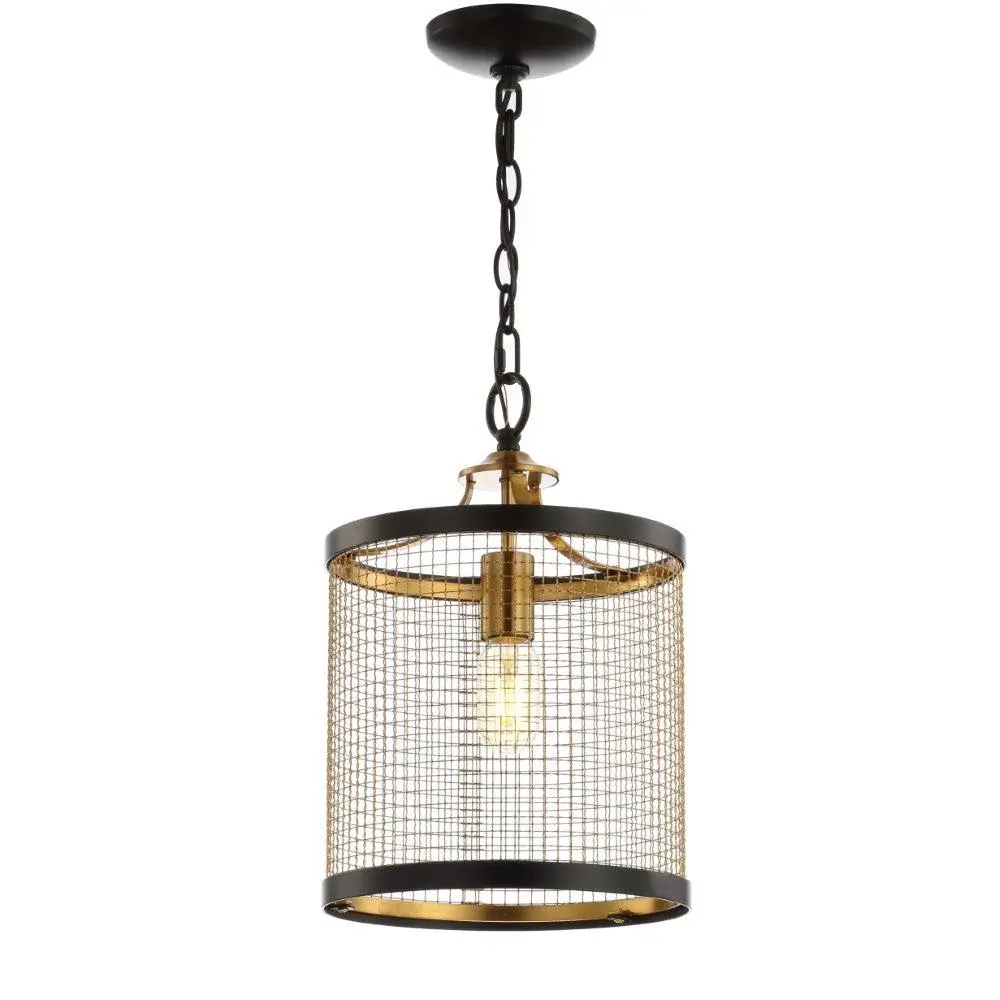 JONATHAN Y Contemporary Iron-Rope Woven Globe LED Pendant - Home Decor Light, Type A Decorative Ceiling Lighting for Living Room, Bedroom, Decorative Lights