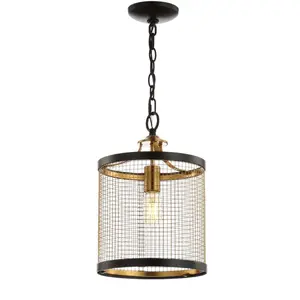 JONATHAN Y Lacey Bohemian Minimalist Iron/Rope Woven Globe LED Pendant; for Living Room, Bedroom, Kitchen, Office