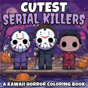 Cutest Serial Killers A Kawaii Horror Coloring Book: A Twistedly Adorable Coloring Adventure Featuring Chibi Criminals and Creepy Cute Killers, The ... and Kids (Halloween gifts for men and women) Paperback