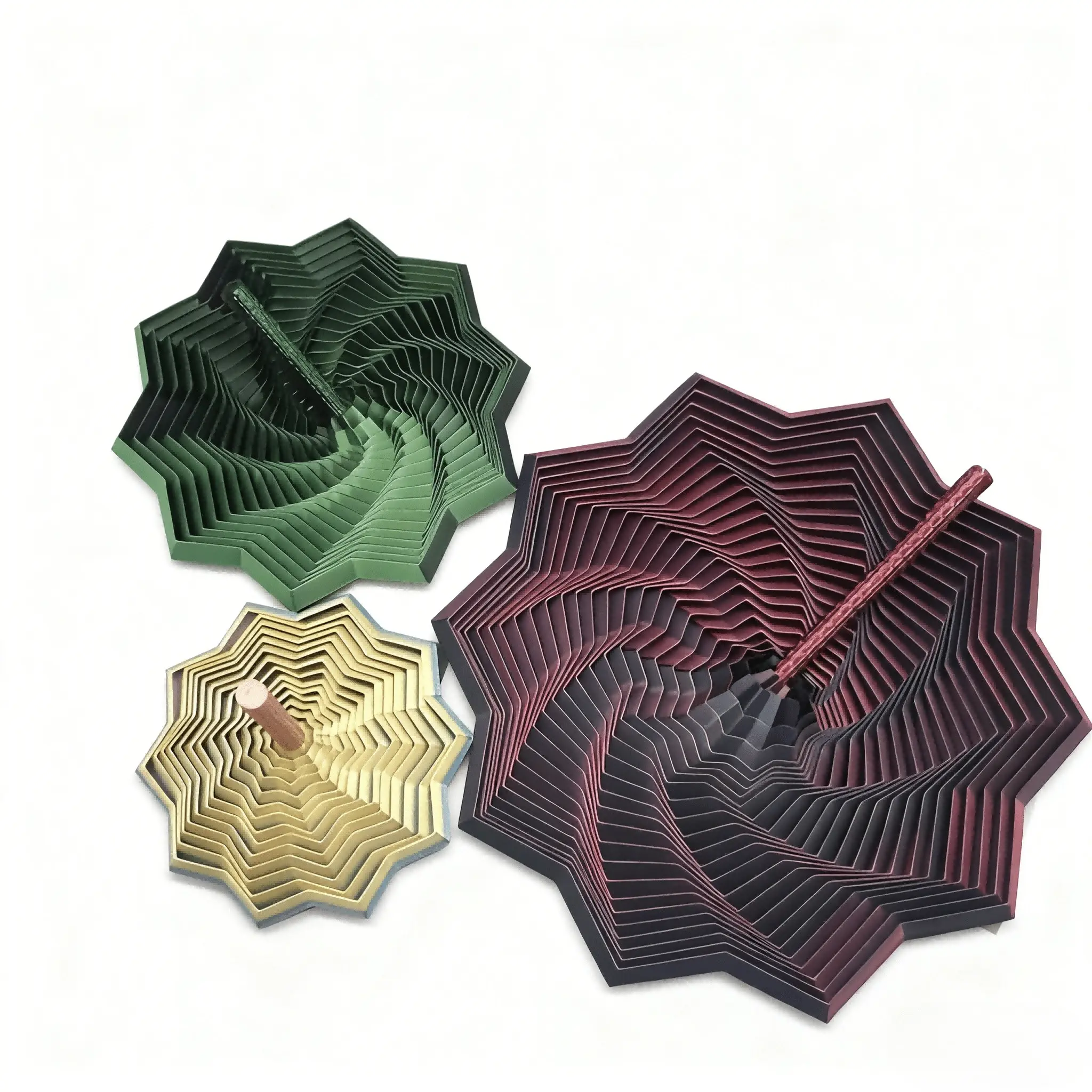 3D Printed Colorful Star Shaped Spiral Tower Decor, Modern Decorations, Decorative Ornaments, Home Decor Accessory, Creative Multicolor Polygonal Desktop Ornament for Home & Office, Unique Gift Idea, Interior Decoration Accessories, Decorative Piece