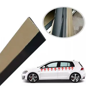 13FT Widen Car Window Edge Seal Strip, Car Trim Sealing Rubber Weatherstrip, 20mmx400cm Universal Front Rear Side Window Glass Edging Sealing Strip Protector Sticker Tape Black, 0.8*157"