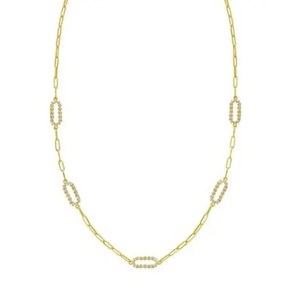 Elegant 14K Gold Diamon'Oro Paperclip Bracelet Bracelet