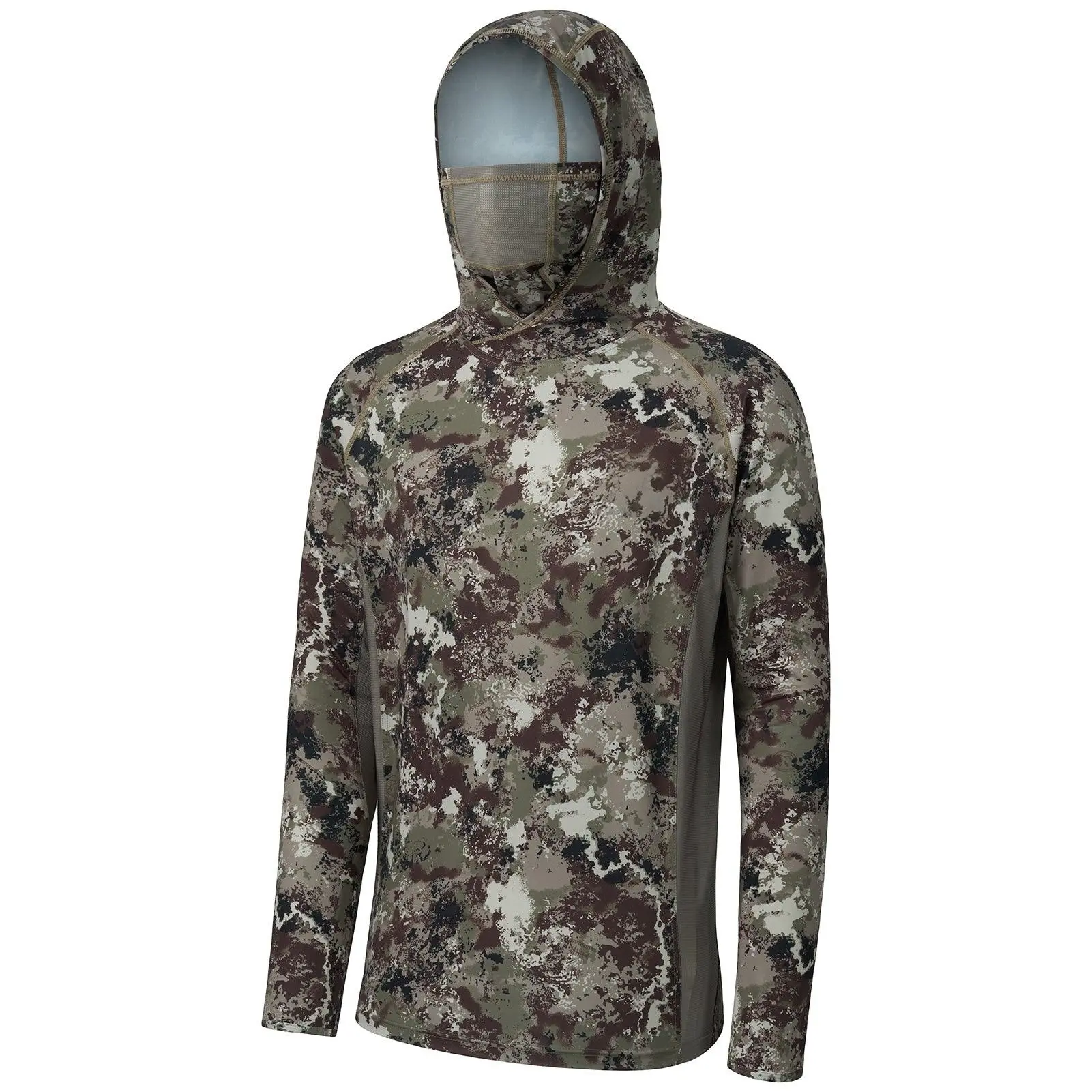 Athletic Apparel Sun Shirt for Male Outdoor Sports, Thin Ice Silk Quick-Drying & UV Resistant Top