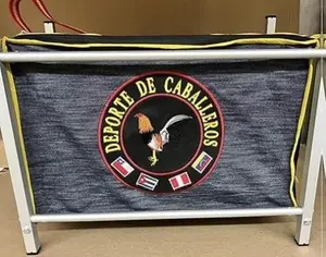 TRANSPORTE MALETA CARGADOR GALPONERAS para GALLOS(Doble) ALUMINIO Rooster Carrier Transporter CAGE for Exhibition Birds