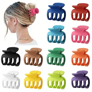 12 count Hair Clips for Women 1.8 Inch Small Claw Clips for Thin Hair Medium Hair Claw Clips for Thick Hair Accessories for Women Girls (Dopamine)
