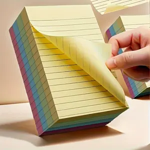Colorful Sticky Notes Pad, Self-Adhesive Memo Pads, Office Home School Use, 1/3pcs, Ca Prop 65 Compliant, No Prop 65 Warning