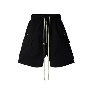 Xeno Thread High street multi pocket zipper drawstring workwear shorts