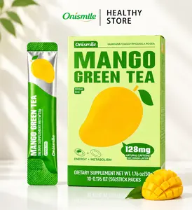 【Onismile】 Refreshing High-Energy Mango Green Tea - Contains natural extracts to boost energy and keep you alert. Zero sugar and low calories. Refreshing and sweet aftertaste.