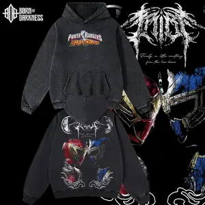 BOD - NINJA STORM RED v. NAVY RANGER Vintage Unisex Oversize Power Rangers Washed Cotton T-shirt Hoodie, Graphic Tee, Power Rangers Lover, Power Rangers Merch Fan, Outfits Men, Boys Merch Top