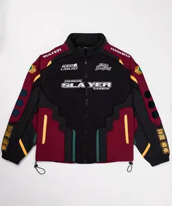 Demon Slayer Kimetsu No Yaiba Tomioka Racing Jacket, Anime Character Racing Jacket, Adult Unisex Fit - Officially Licensed