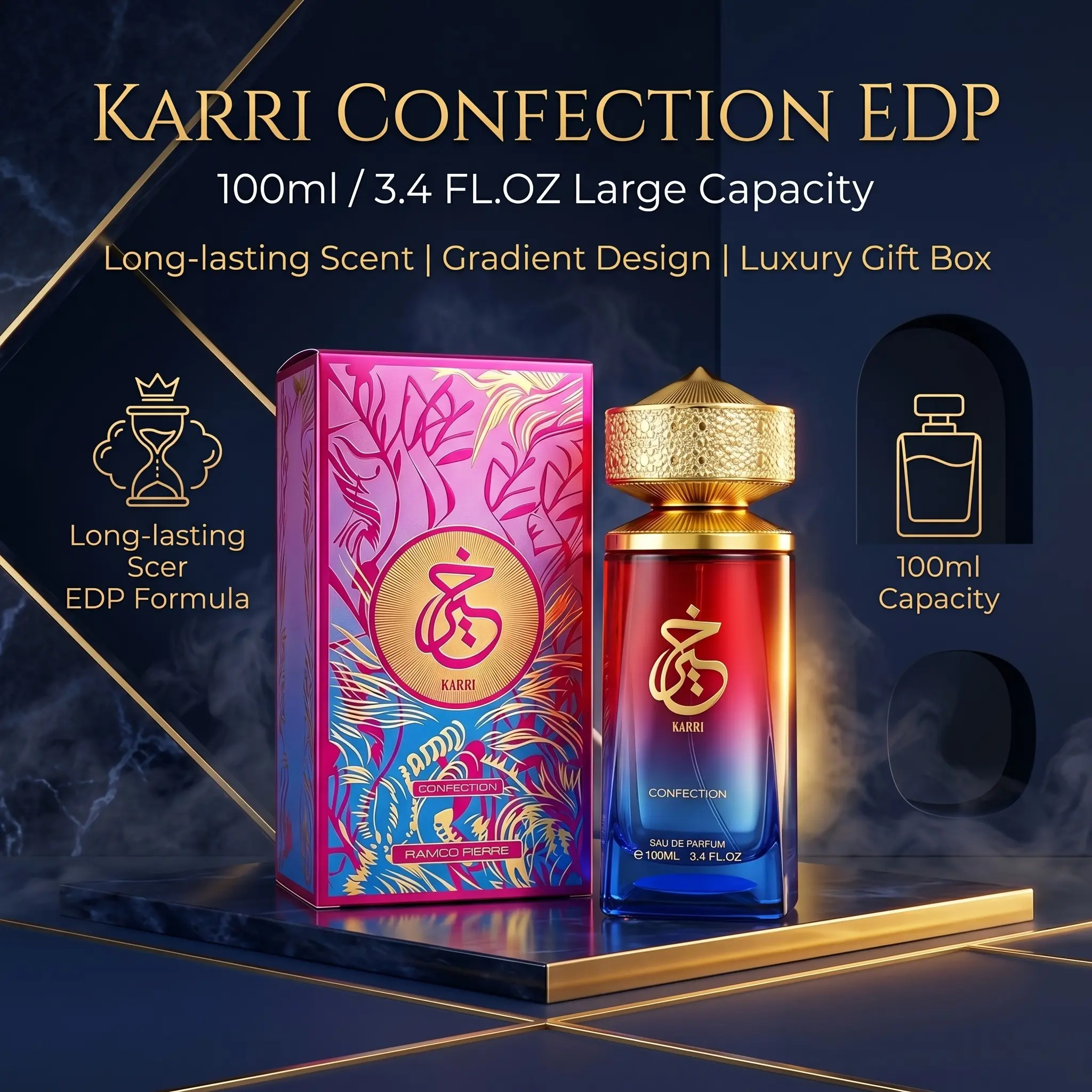 Best Gift for Her Perfume 100ML, Strawberry Marshmallow Vanilla Cream Scent, Floral Sweet Fruity, Long Lasting Gourmand Eau De Parfum, Affordable Luxury Present, Floral Gourmand Fragrance