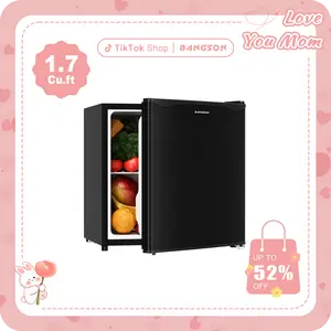 BANGSON 1.7 Cu.ft Mini Fridge With Freezer, Small Refrigerator, Energy Saving, Low Noise, for Office, Apartment, Dorm, Bedroom, Garage, Gift idea