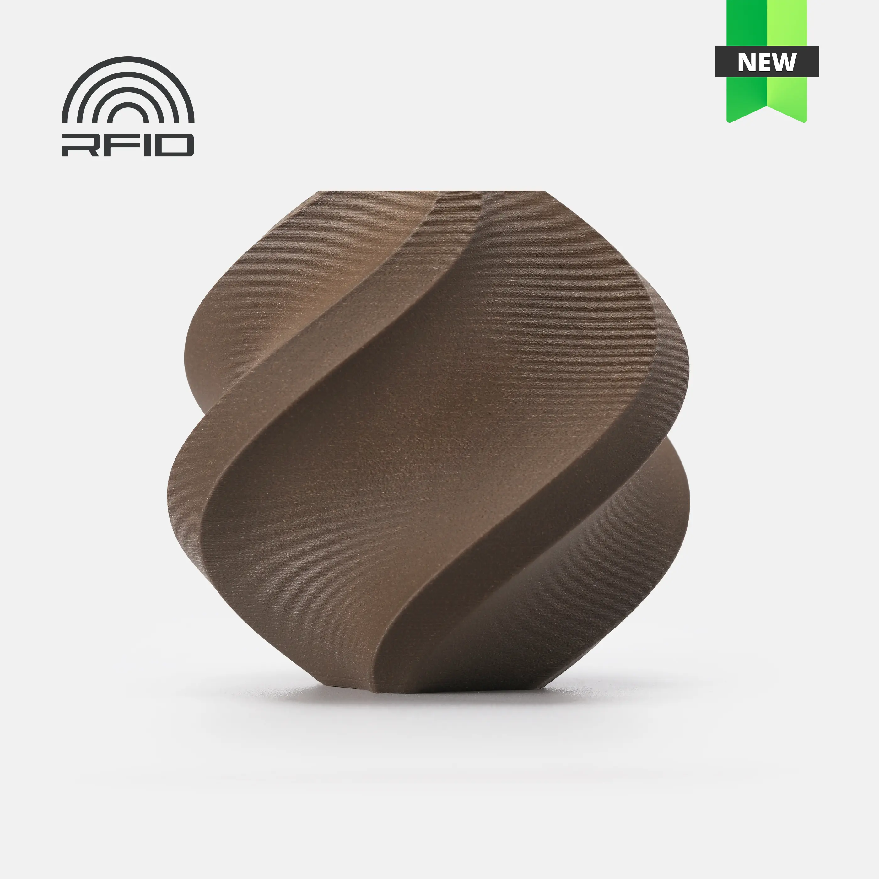 Bambu PLA Wood, 3D Printing Flaments and Materials, NEW Filaments Arrivals! Feels Like Real Wood; Matte Finish, Fine Texture; Integrates Perfectly with Other PLA; Comes with Basic Reusable Spool