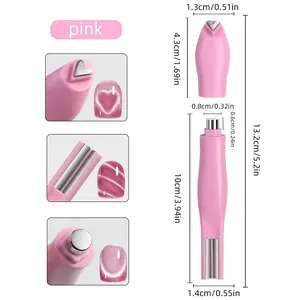 New Multi-Functional Cat Eye Nail Snake Pattern Heart-Shaped Cat Eye Tool Detachable Multi-Functional Rocket Boxed