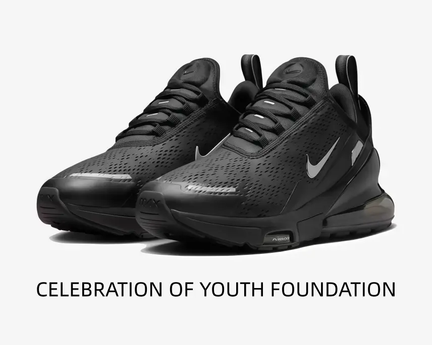 All-Black Athletic Sneakers with Breathable Mesh Upper & Visible Heel Air Cushion – Lightweight & Stylish for Daily Walks or Gym Sessions