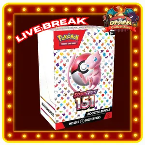 Pokemon TCG [ENG] Scarlet & Violet 151 - 1 Booster Bundle (6 Packs) LIVE RIP ONLY