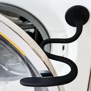 Front Load Washer Door Prop: Magnetic Bracket with Flexible Hose Keeps The Door Partially Open, Preventing Mold and Moisture- No Tools Required, Suitable for Small Spaces