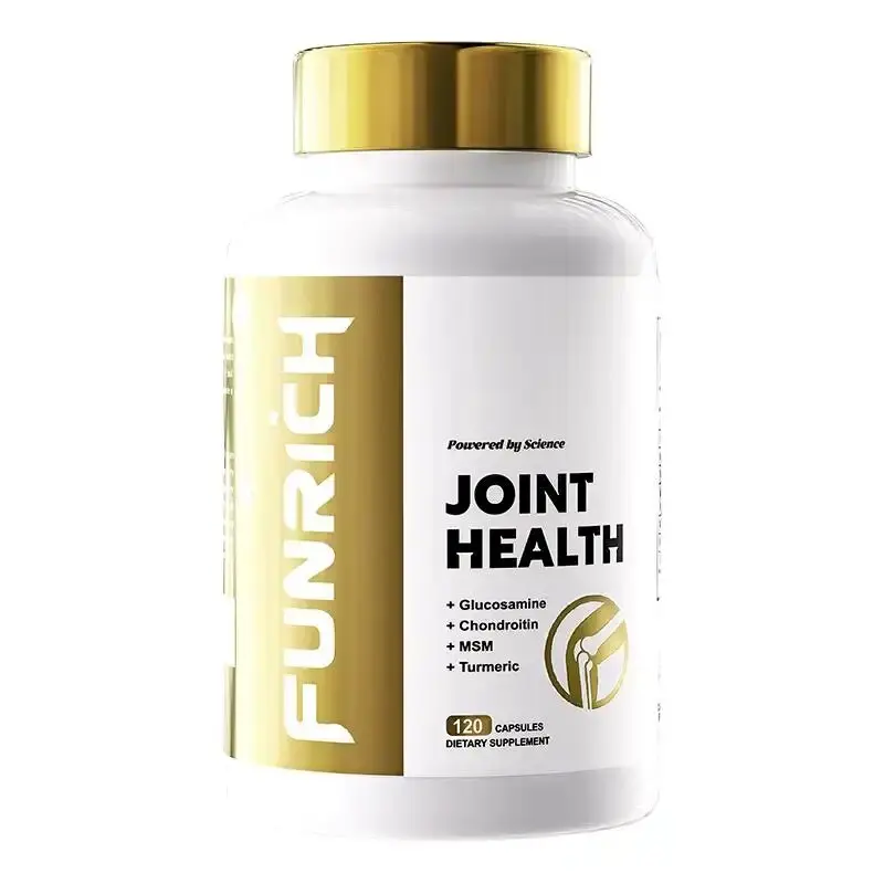 FUNRICH Joint Health Supplement for Women & Men with Glucosamine, Chondroitin, MSM & Turmeric - 120 Capsules