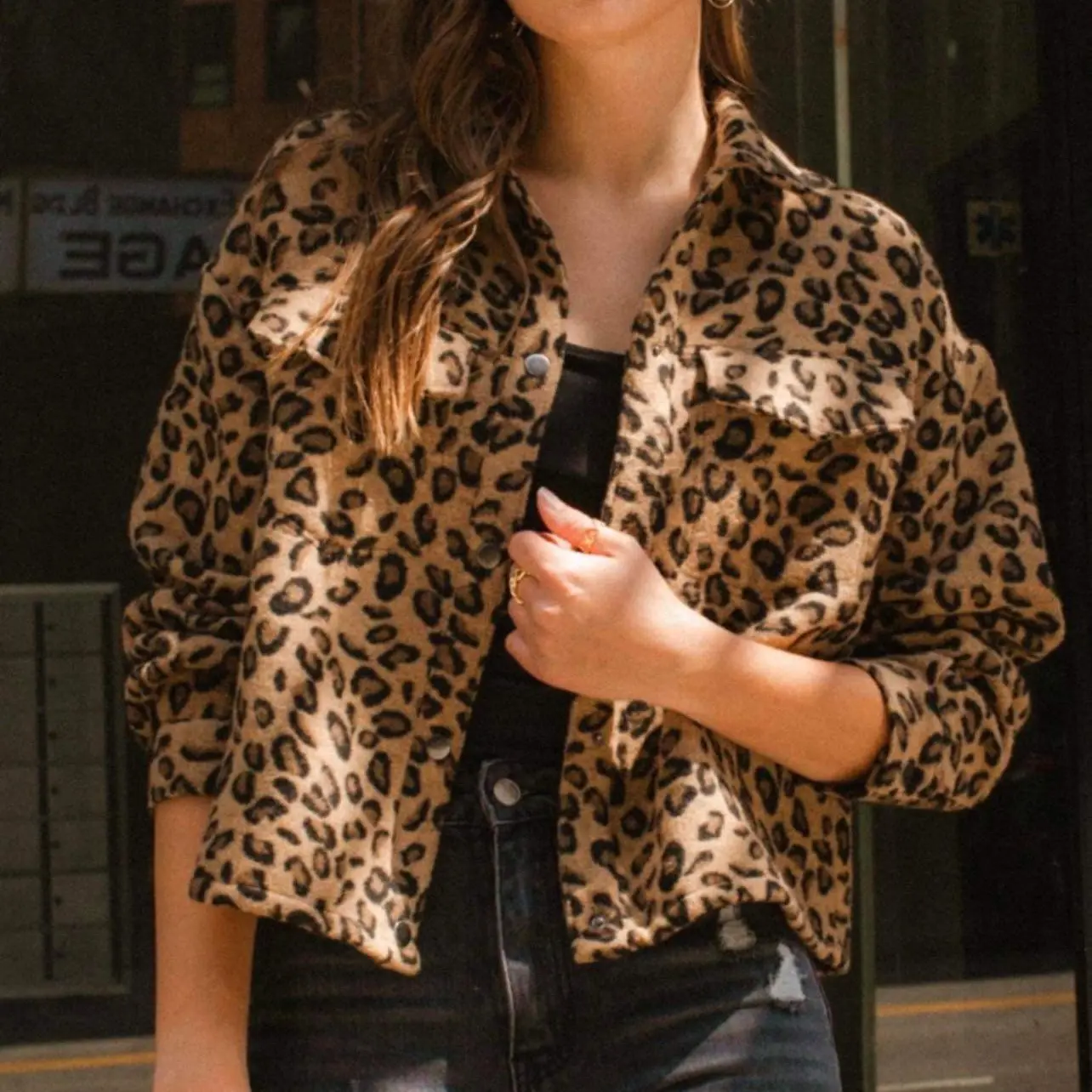 Cheetah print jacket