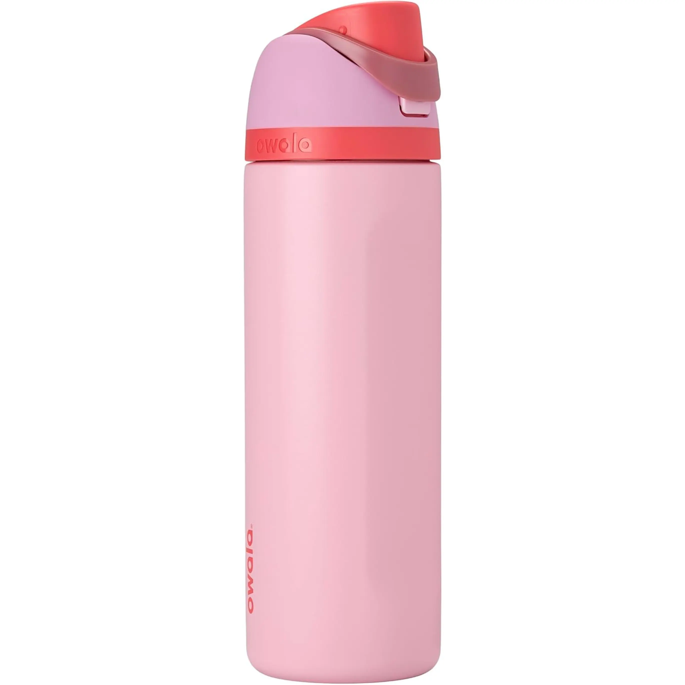 Owala Freesip Insulated Stainless Steel Water Bottle with Straw for Sports and Travel, Bpa-Free Sports Water Bottle, 24 Oz, Angel Food Cake