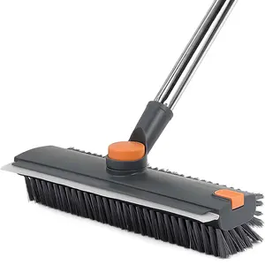 Three-In-One Carpet Brush with Rotating Head, Adjustable Angle Bristles Floor Brush, Ideal for Bathroom Cleaning, Home Cleaning Tool, Home Care Supplies