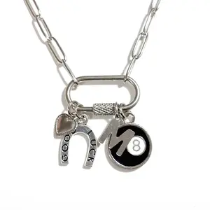 Silver Customizable Charm Necklace