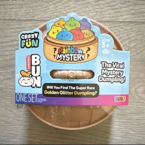 NEW RAINBOW MYSTERY Squishy Bun Dumpling Golden Glitter rare