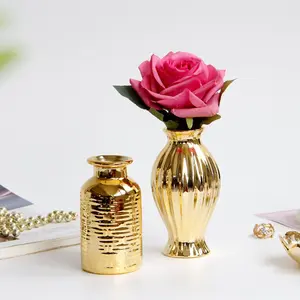 Elegant Ceramic Vase, Flower Vase, Modern Luxurious Style, Decorative Vase, Perfect for Weddings Parties Home Office Desktop Decor