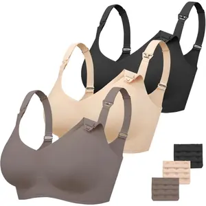 3 Pack Nursing Bras  Breastfeeding Comt Maternity Bras  Pregnancy Wireless Seamless Breastfeeding Bras