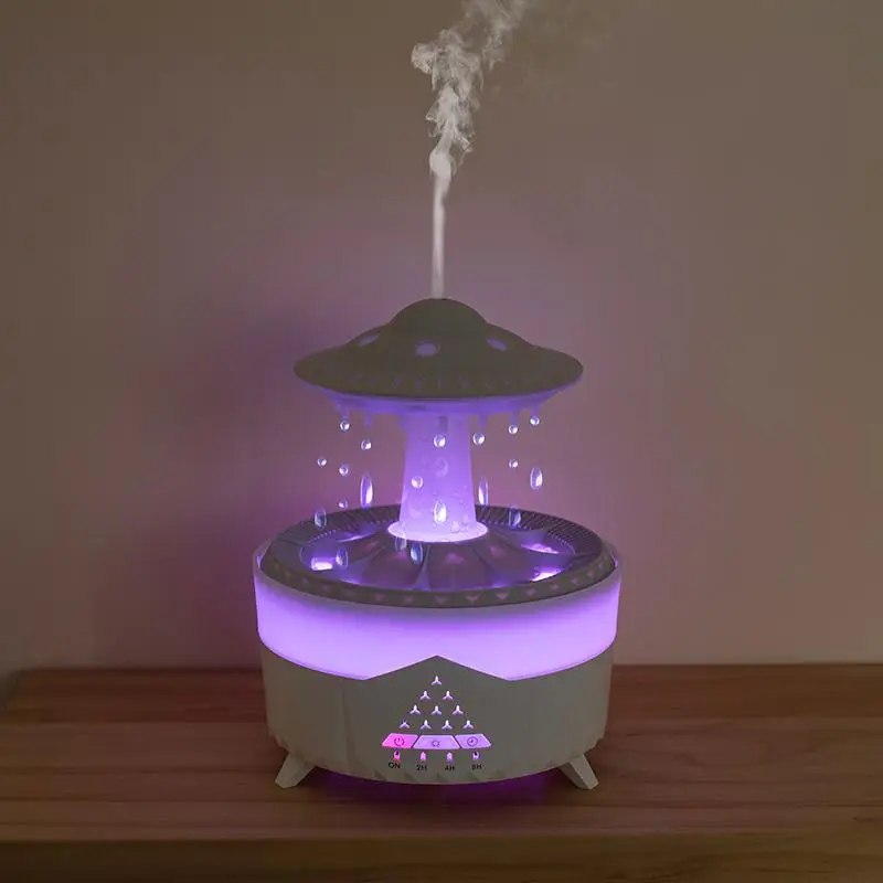 Creative UFO Design Air Humidifier, Desktop Aroma Diffuser with LED Light, Air Humidifier with Remote Control, Essential Oil Diffuser for Home Office