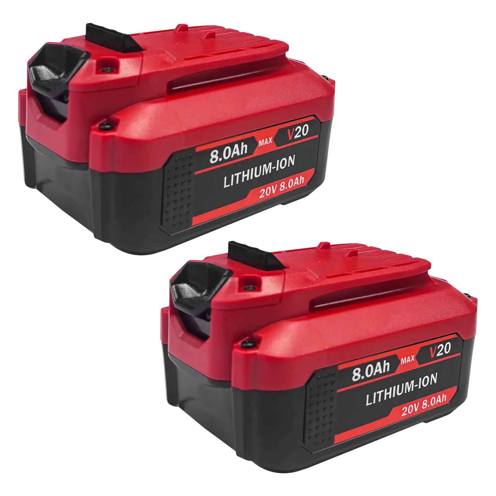 2-Pack 20V 8.0Ah Upgraded Lithium Battery Packs for CRAFTSMAN V20 MAX, Long-Lasting Replacements for CMCB205, CMCB204, CMCB202, CMCB201, CMCB104 Cordless Tools Multi-Port Rapid Charger Station Universal Waterproof Remote Car Kill Switch twist drill bit