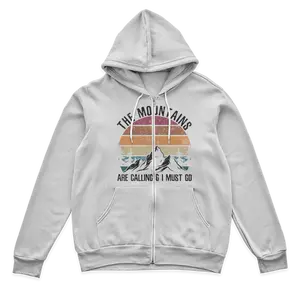 Hiking The Mountains Are Calling Zip Hoodie