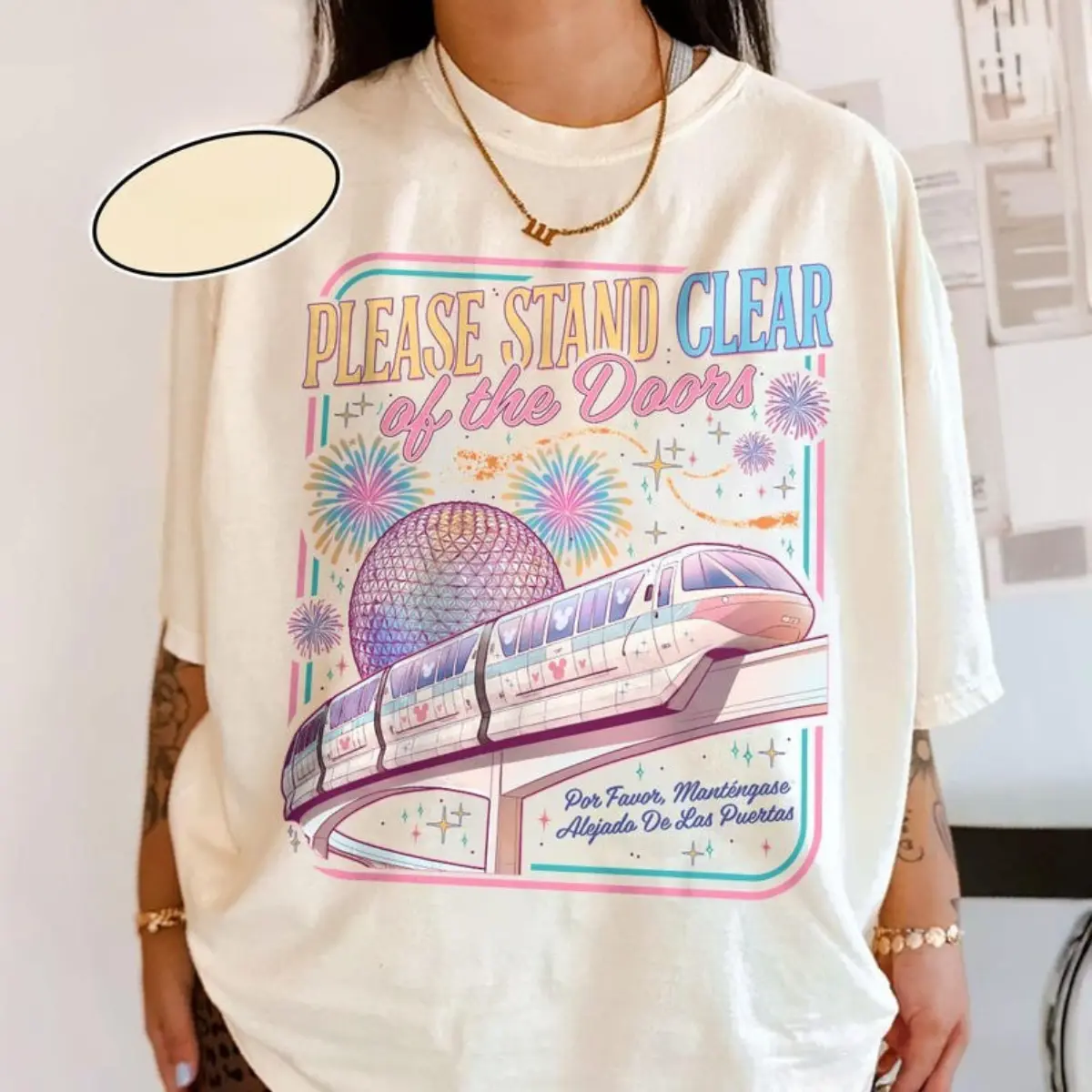 Comfort Colors Please Stand Clear Of The Doors Vintage T-shirt Magic Monorail WDW Family Trip Tshirt Gift Idea